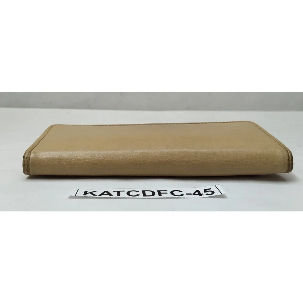 Cole Haan Tan Leather Credit Card Bifold Long Wallet